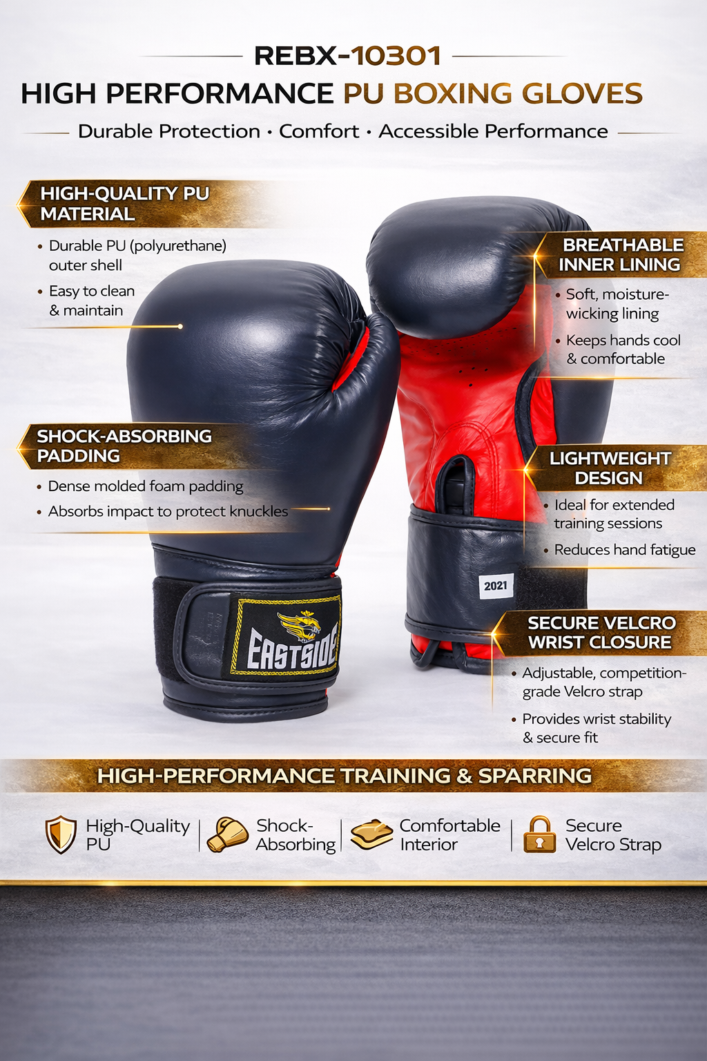High Performance PU Boxing Gloves