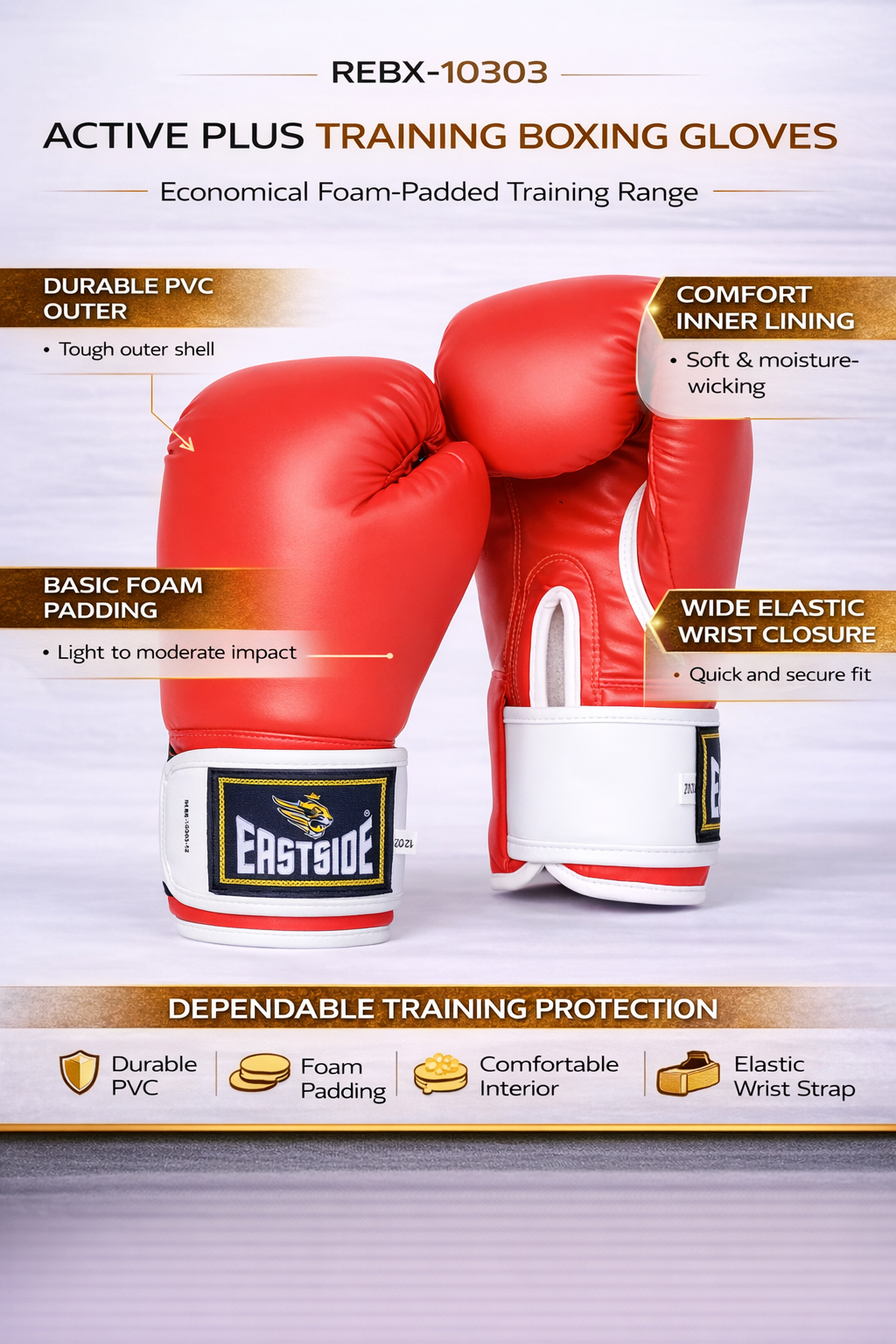 Active Plus Training Boxing Gloves