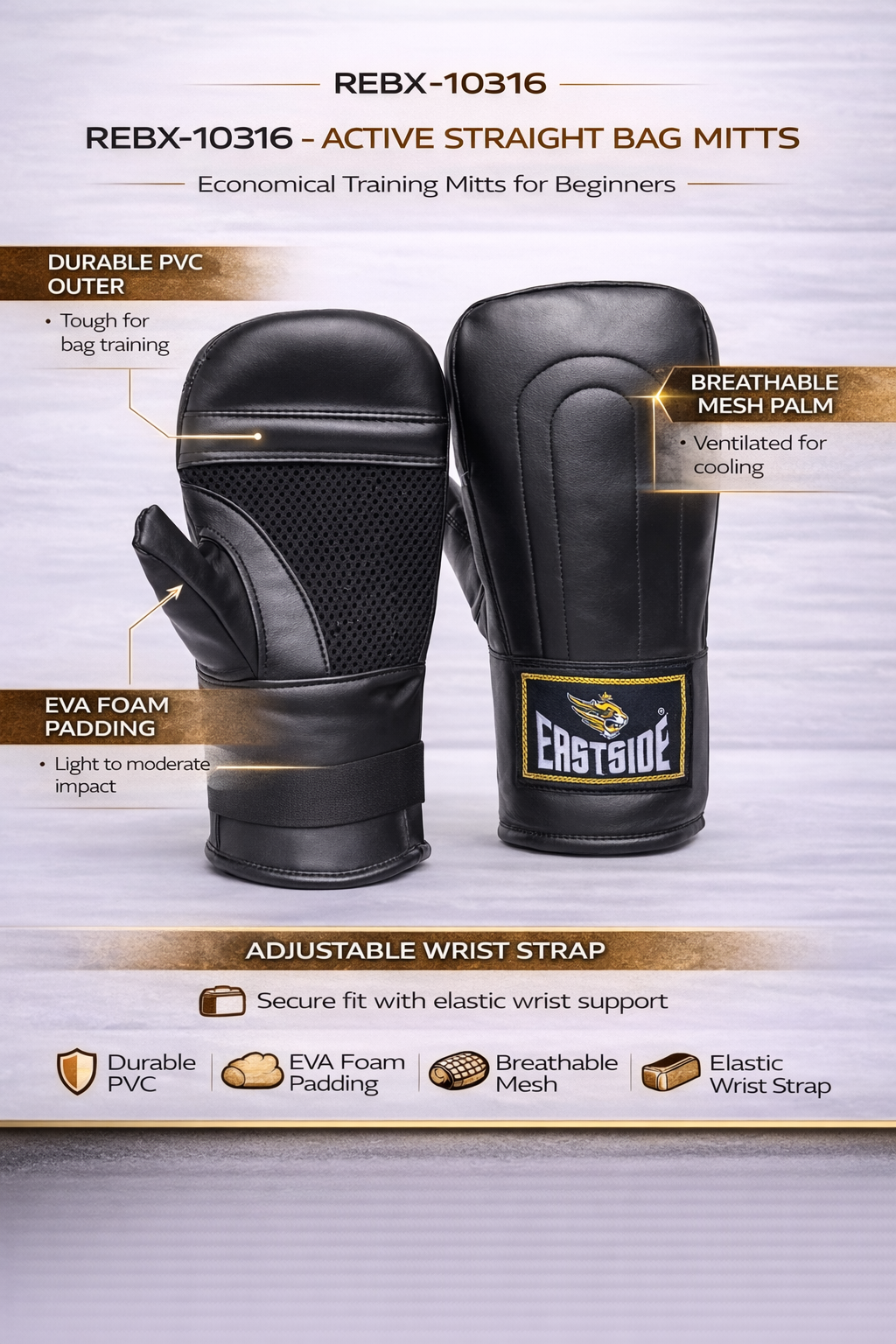 Active Straight Bag Mitt