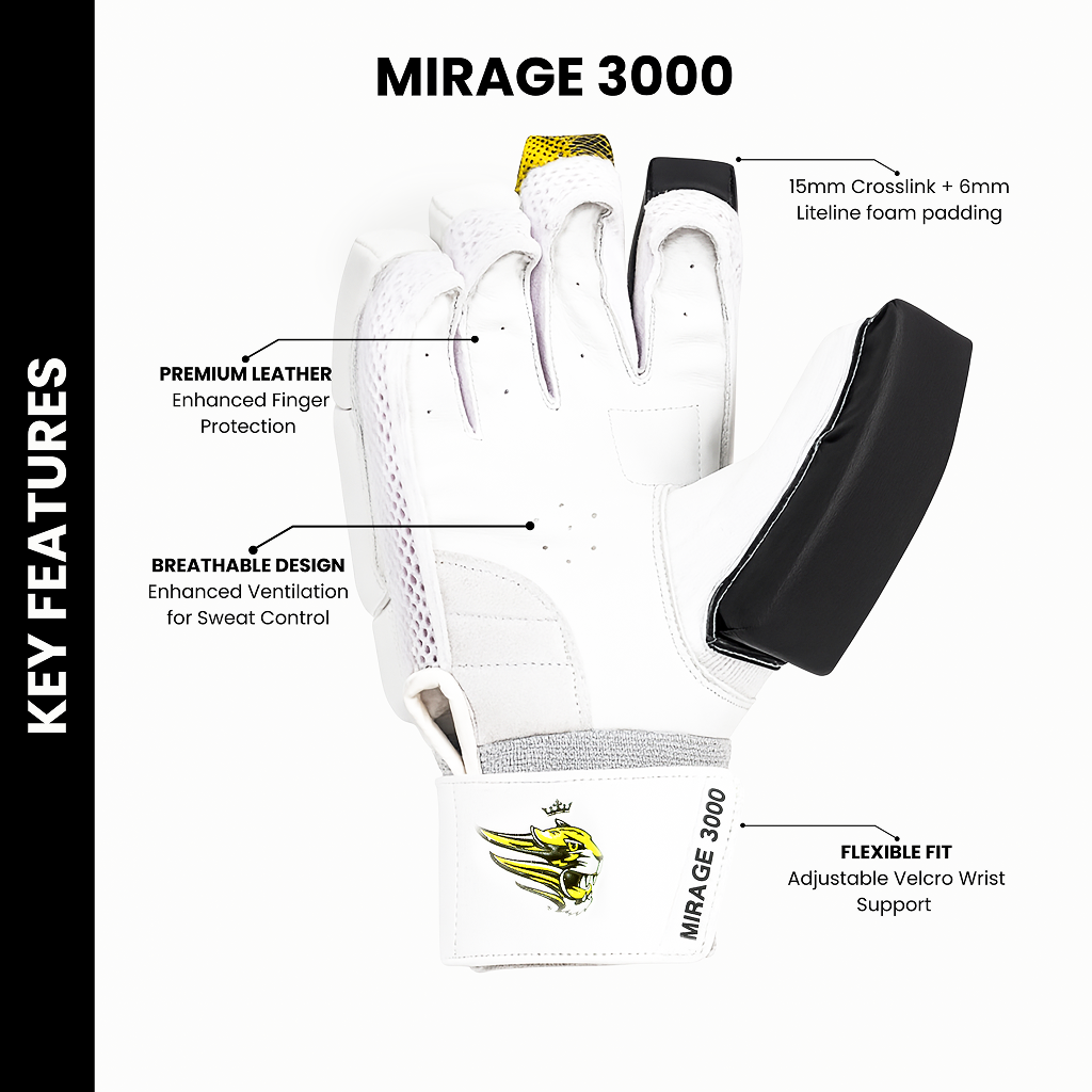 Mirage 3000 Cricket Batting Gloves
